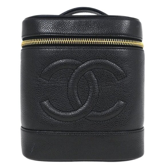 Chanel Black Calfskin Timeless Vanity Handbag 155654 - Picture 2 of 10